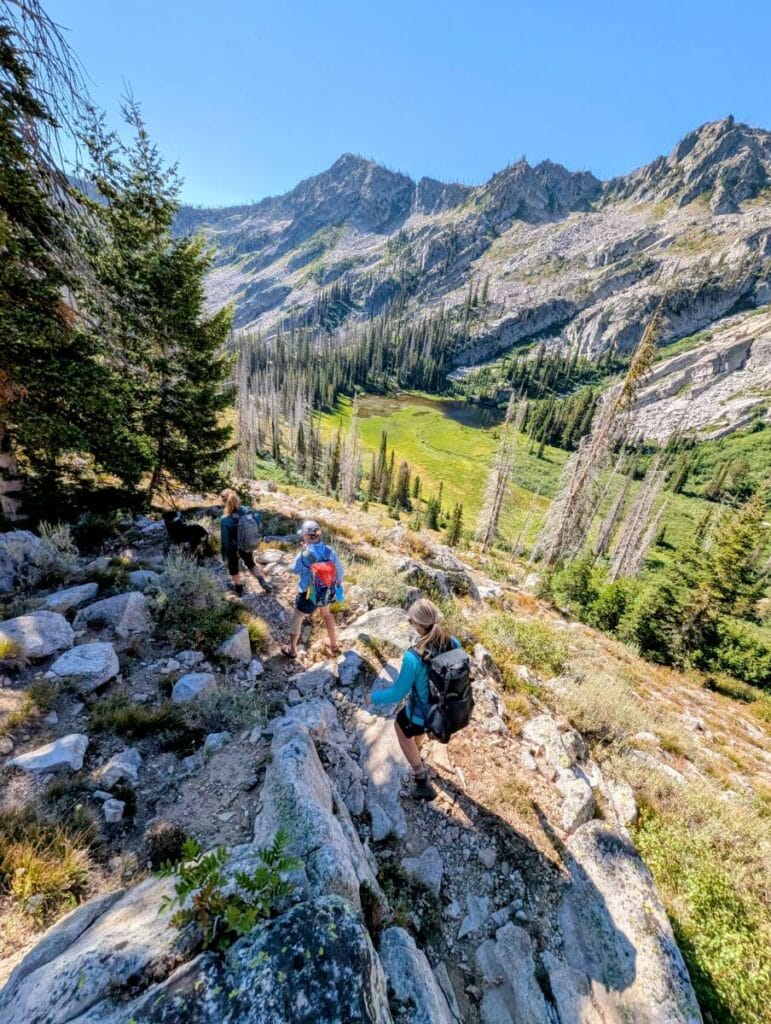 Backcountry trails near Boulder Lake in McCall Idaho